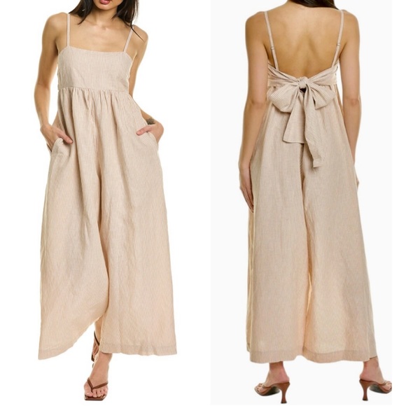 Madewell Pants - Madewell Linen Blend Oversized Wide Leg Jumpsuit